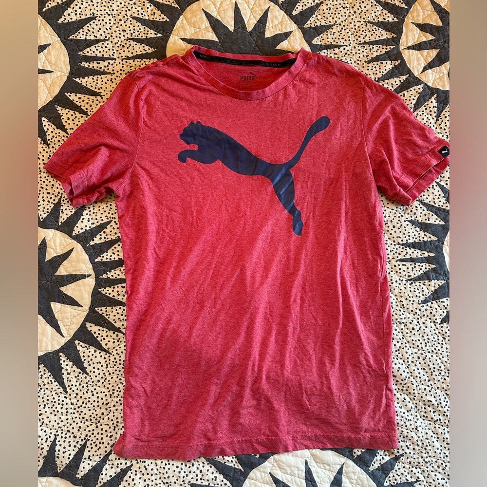 PUMA Big Cat Essential Tee | Heather Red